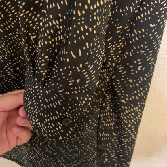 Ralph Lauren black and gold blouse. - Picture 3 of 4